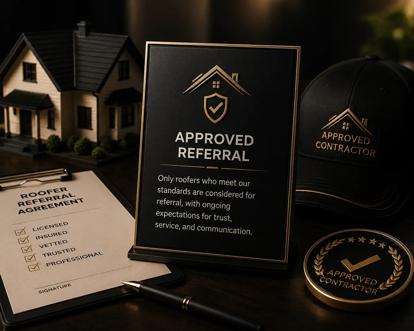 Approved roofing contractor referral