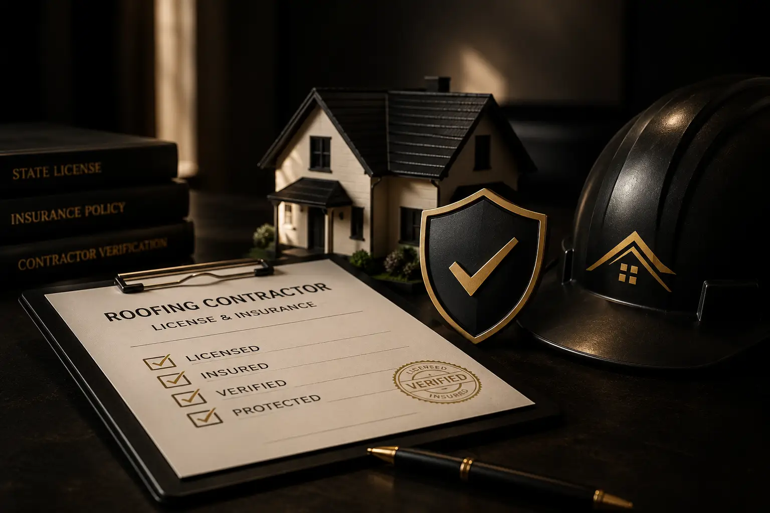 Roofing license and insurance verification